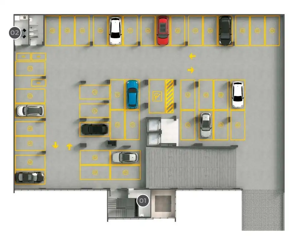 Implantação 1 condomínio HUB 111 — 2-3 quartos em Vila Yara