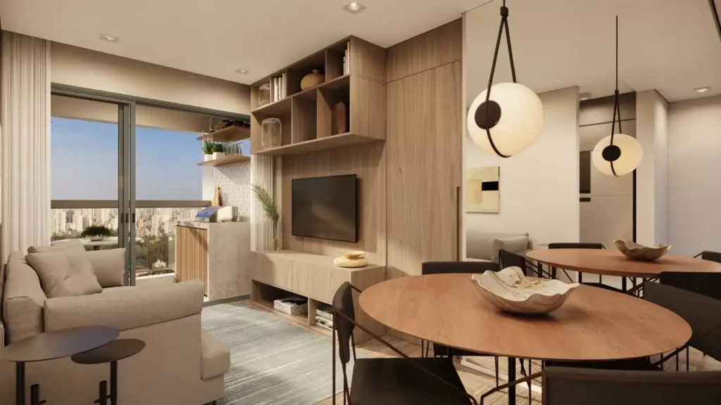 New Patteo Osasco - Fase 2 Bela Vista, Osasco — Living, apartamento 3 quartos 73m²