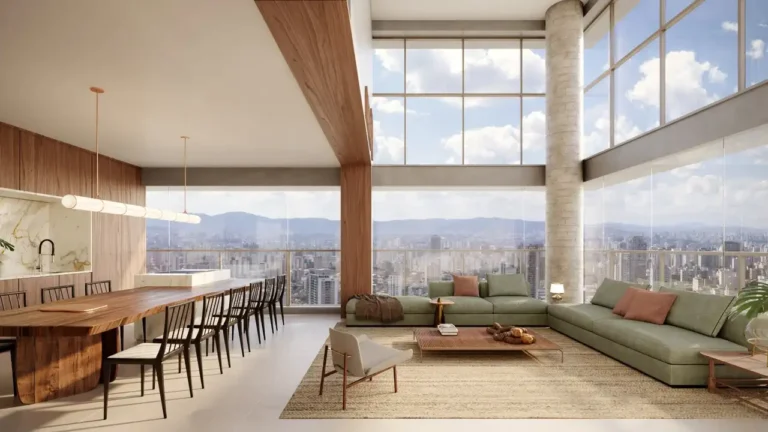 Living Eleva Harmonia - Residencial Sumarezinho — 4 quartos 205-206m², Munir Abbud SP