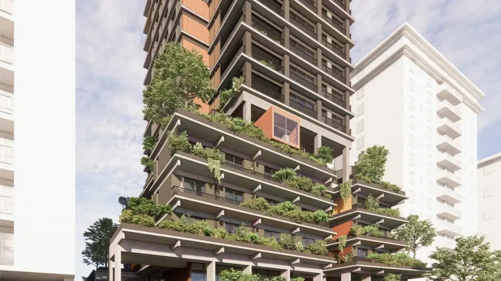 Fachada Lizz 177 - Studios — apartamento 1 quartos, Em construção em Pinheiros