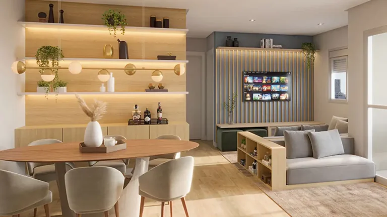 Unni by Plano&Plano Felicitá (Plano&Plano SP): Living — 2-3 quartos em Limão, São Paulo