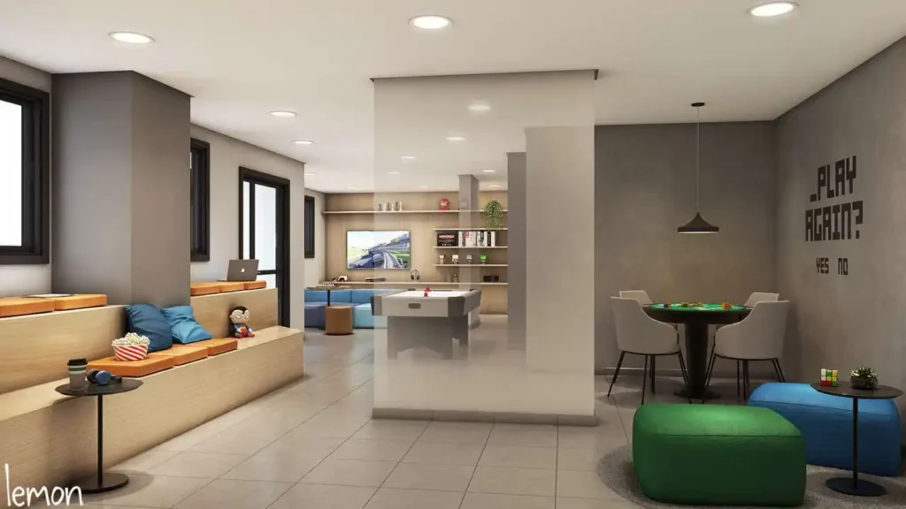 Gran Kazzas Nações Unidas - Fase 2 Santo Amaro, São Paulo — Salão de Festas, apartamento 2 quartos 38-39m²