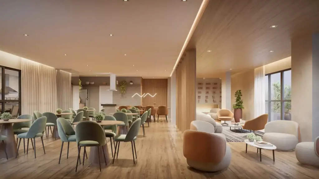 Em construção Mooca: Salão de Festas Aria Mooca, 2 quartos 67-121m²