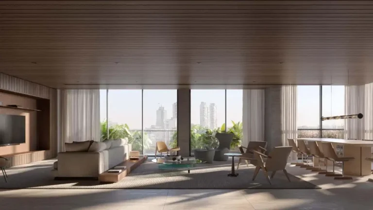 Edifício Jardim (RFM Incorporadora): Living — 4 quartos em Jardim Paulista, São Paulo