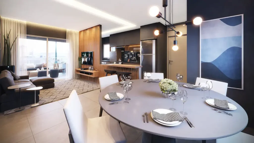 Living Giardino Golf Residenziale — apartamento 3 quartos, Pronto novo em Umuarama