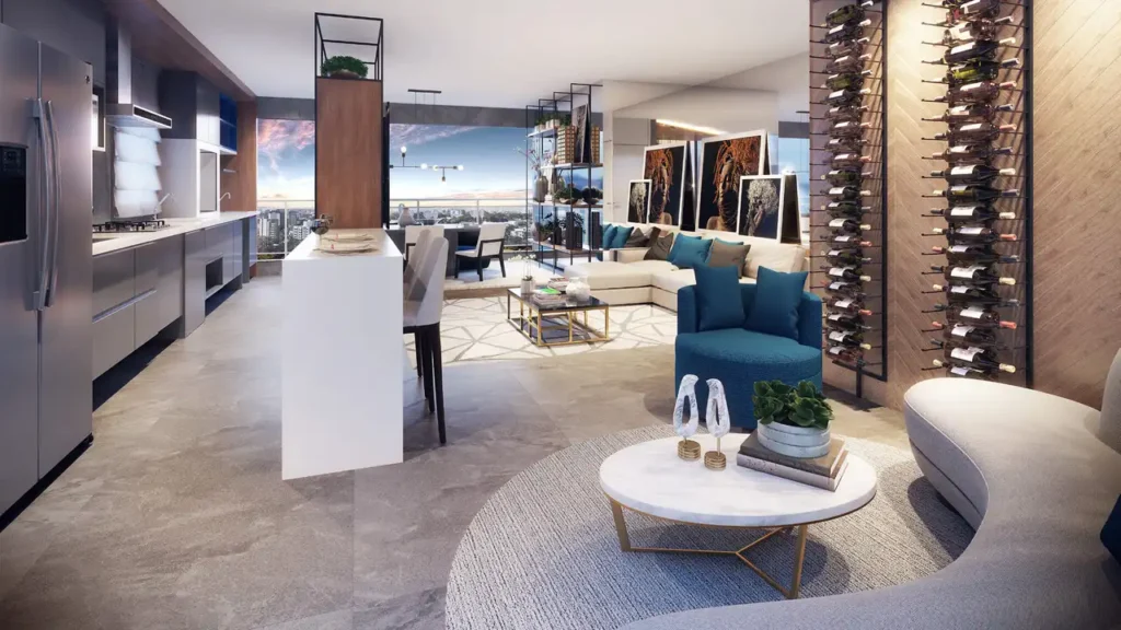 Espaço Gourmet Giardino Golf Residenziale Umuarama — 3 quartos 87-88m², Bacaba Construtora