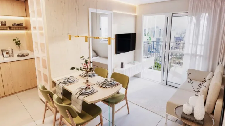 Apartamento 1-2 quartos Santa Cecília — Living do Vitto Santa Cecília