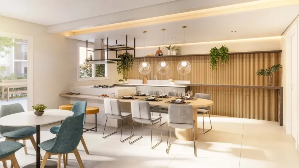 Espaço Gourmet — Vitto Santa Cecília (Engelux), 1-2 quartos em Santa Cecília