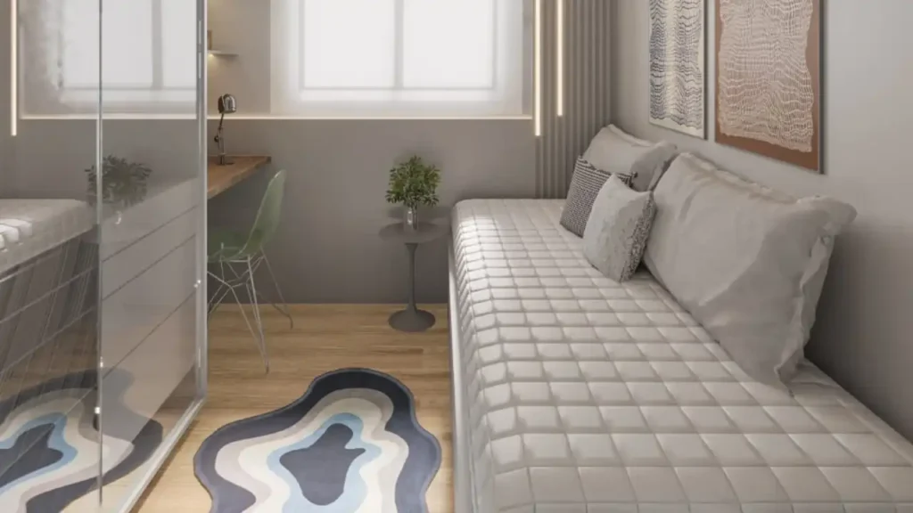 Em construção Rio Pequeno: Dormitorio Bliss Concept, 1-2 quartos 27-38m²