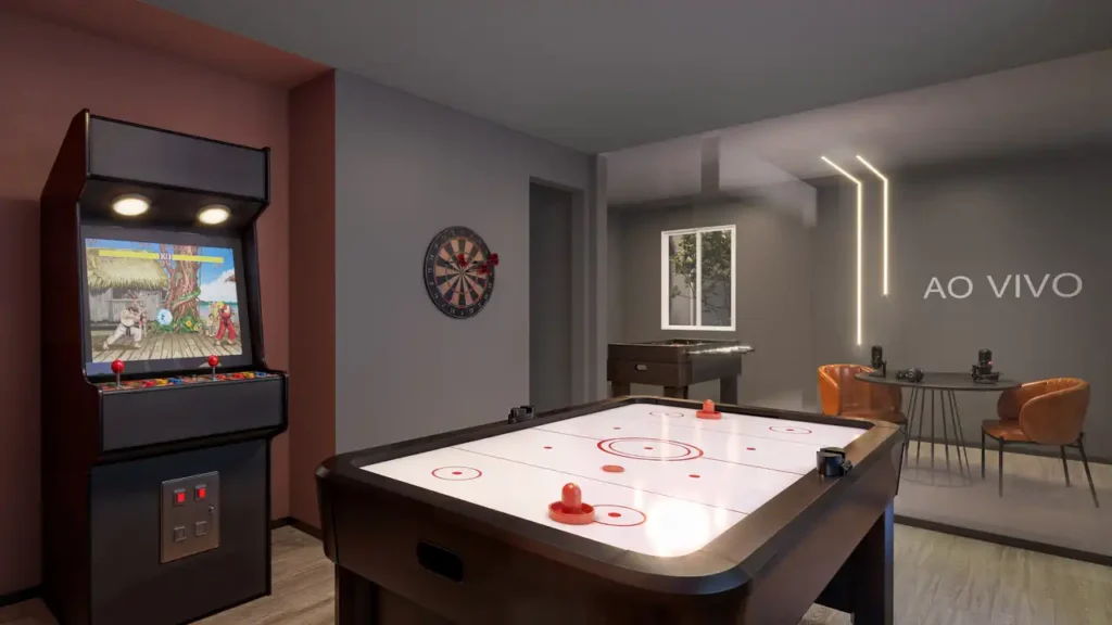 Sala de jogos — Vivaz Santa Marina (Vivaz SP), 2 quartos em Água Branca