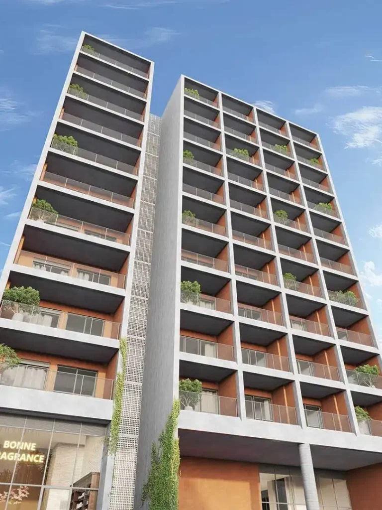 Fachada DOT. 230 by Triptyque - Residencial — apartamento 1 quartos, Em construção em Pinheiros