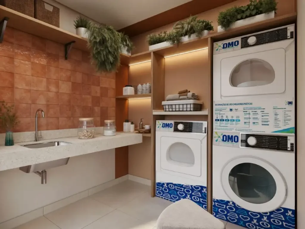 Mundo Apto Santa Cecilia Santa Cecília, São Paulo — Lavanderia, apartamento 1-2 quartos 18-59m²