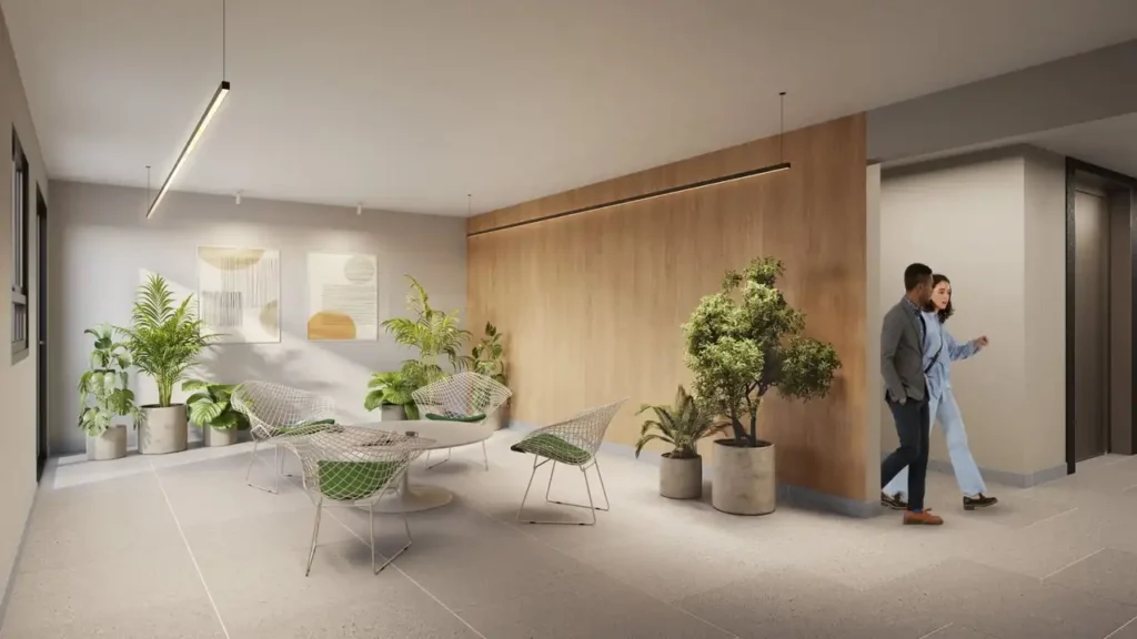 Bem Viver Sousa Lima - NR Barra Funda, São Paulo — Hall, apartamento 1-2 quartos 24-35m²