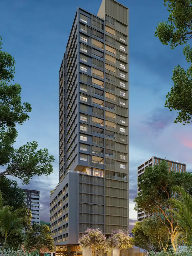 Fachada Oma 909 — apartamento 2-4 quartos, Em construção em Pinheiros