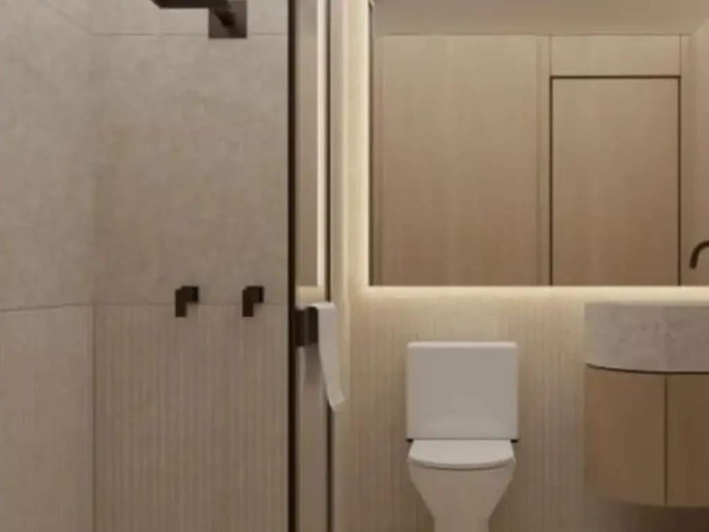 Em construção Pinheiros: Banheiro Icon João Moura - NR, 1 quartos 28-57m²