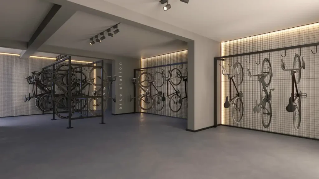 Em construção Pinheiros: Bicicletário Nik Faria Lima - Residencial, 1-2 quartos 23-61m²
