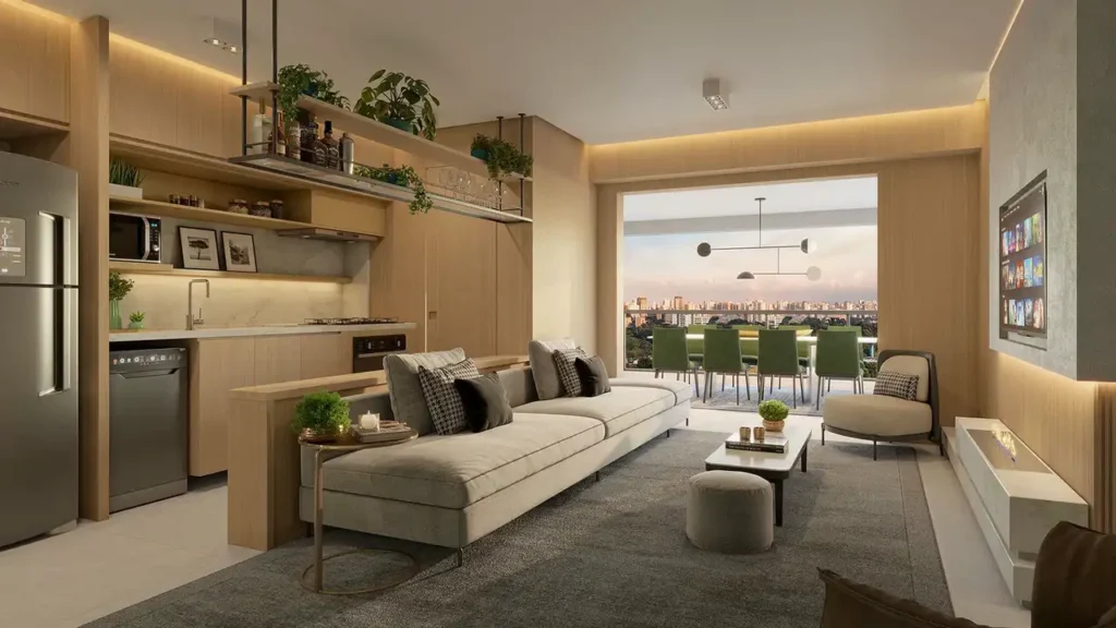 Living Recanto Oliveiras - Fase 2 — apartamento 2-3 quartos, Em construção em Água Branca