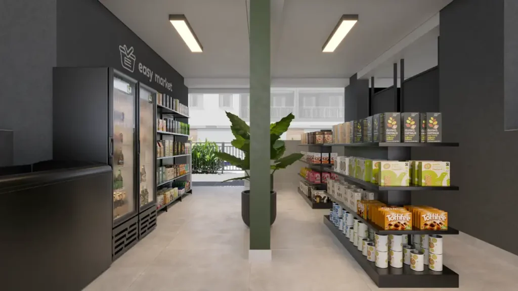 Em construção Água Branca: Market Galleria Santa Marina, 2 quartos 41m²