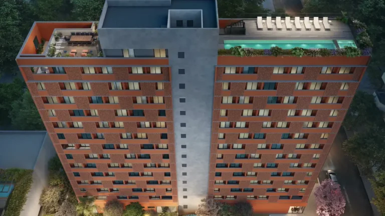 Fachada Alberito - Residencial — apartamento 1 quartos, Em construção em Pinheiros