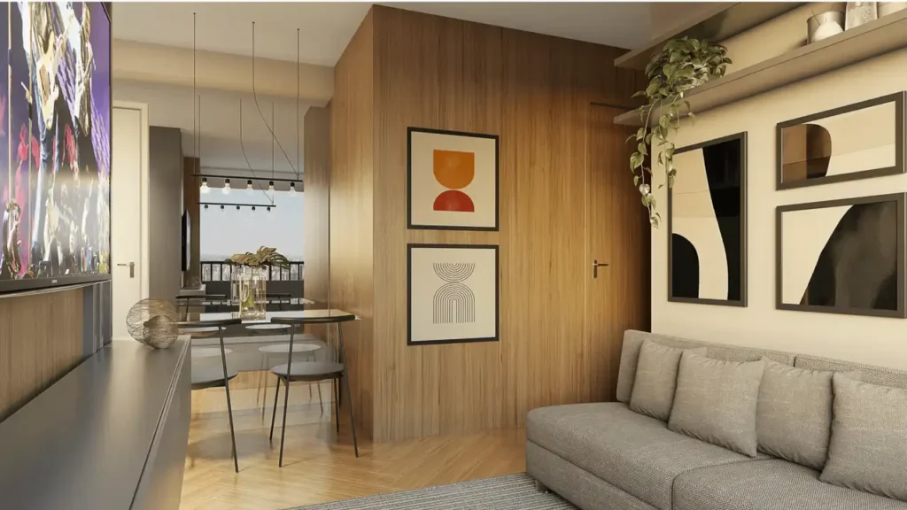 Line Barra Funda Residence - Fase 2 (Riva SP): Living — 2 quartos em Barra Funda, São Paulo