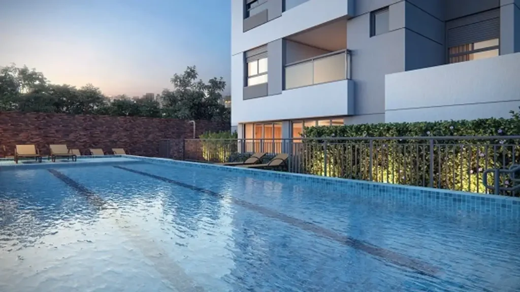 Piscina Upper Brooklin Brooklin Paulista — 2 quartos 66m², Solidi
