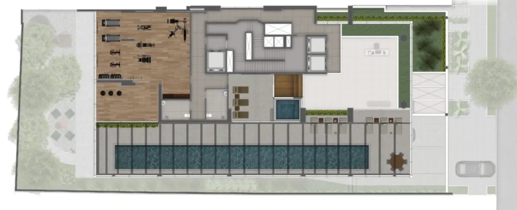 Implantação condomínio AG Residences Art — 4 quartos em Pinheiros