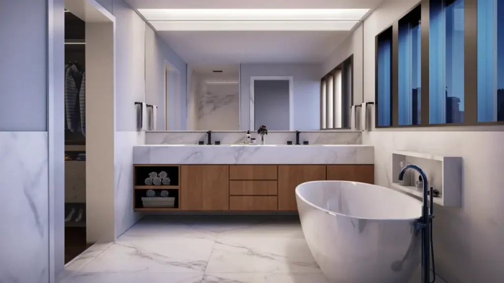 100 banheiro — AG Residences Art (Tavitec), 4 quartos em Pinheiros