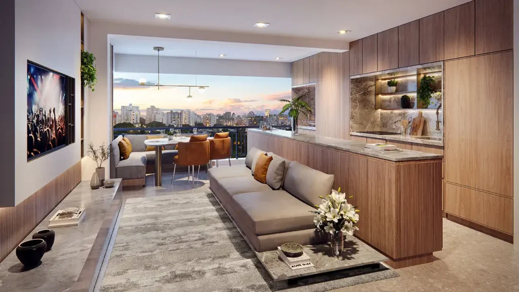 Épico Klabin Chácara Klabin, São Paulo — Living, apartamento 3 quartos 119-217m²