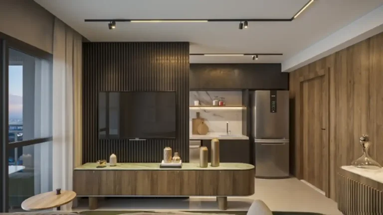 Apartamento 1-3 quartos Alto da Boa Vista — Living do Grand Club Home Spaces Alto da Boa Vista - Residencial