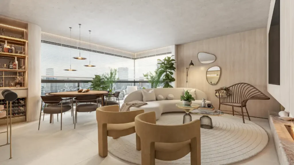 Excellence Guedala (Exto): Living — 3 quartos em Jardim Guedala, São Paulo