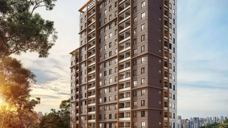 Fachada Ori Praça da Árvore - Residencial — apartamento 1-2 quartos, Em construção em Mirandópolis