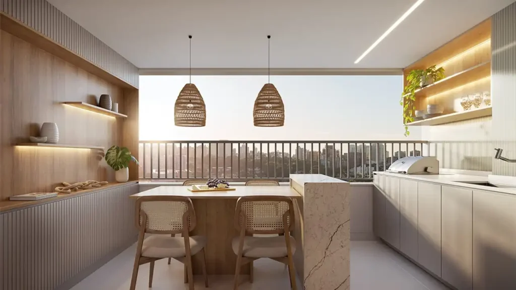 Villa Chácara Inglesa (P3urb): terraço do apartamento de 78m² — 2 quartos em Chácara Inglesa, São Paulo