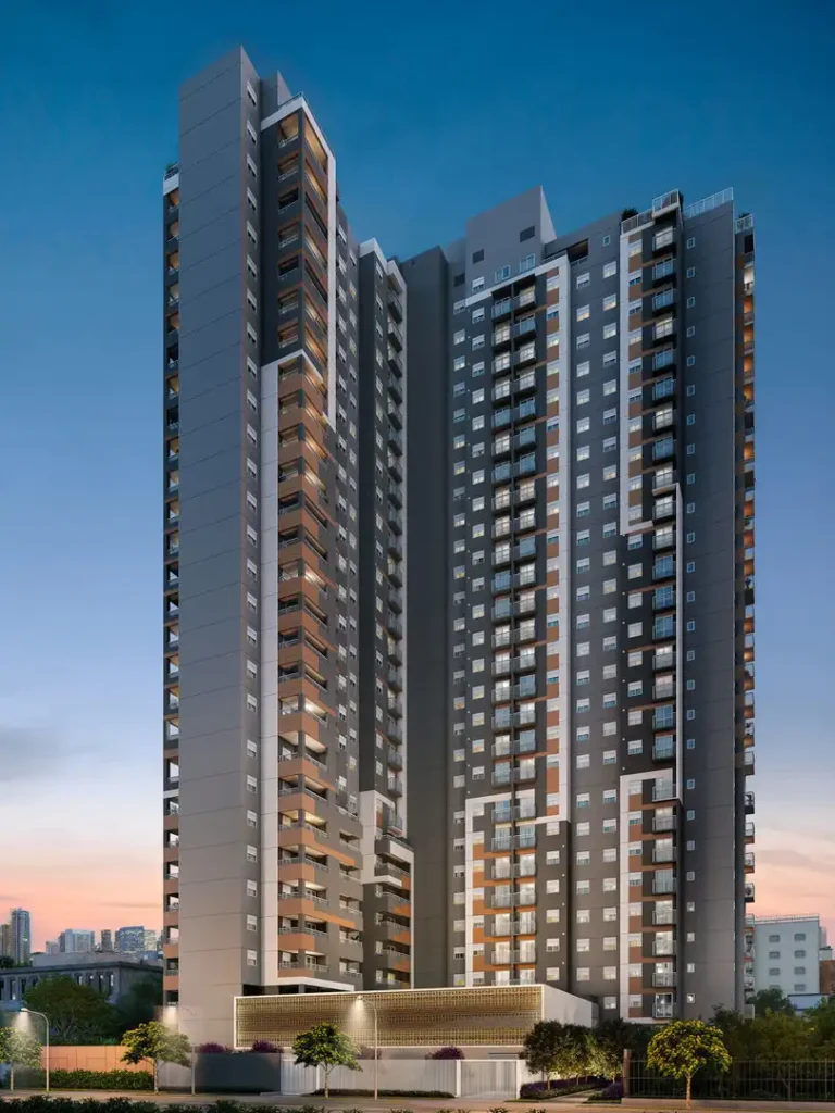Fachada Viva Benx Estação Campo Belo - NR — apartamento 2 quartos, Em construção em Campo Belo