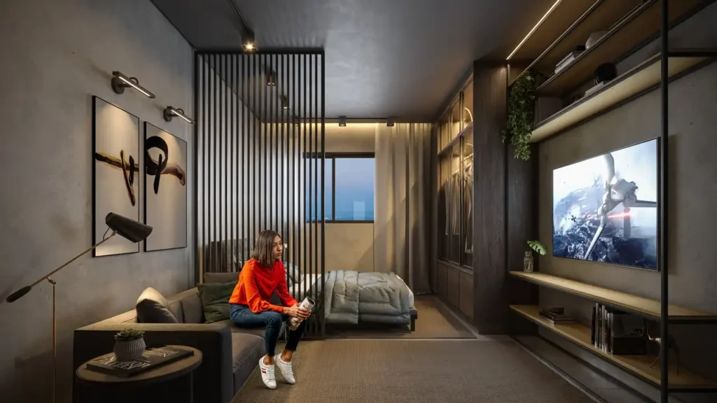 Apartamento 1 quartos Liberdade — Living do Vitacon Maestro Cardim - Residencial