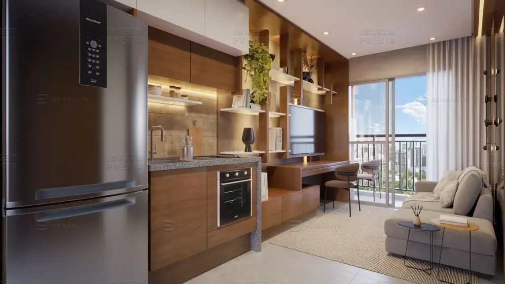 Dream Fit Vila Mariana - Residencial Vila Mariana, São Paulo — Living, apartamento 1-2 quartos 29-65m²