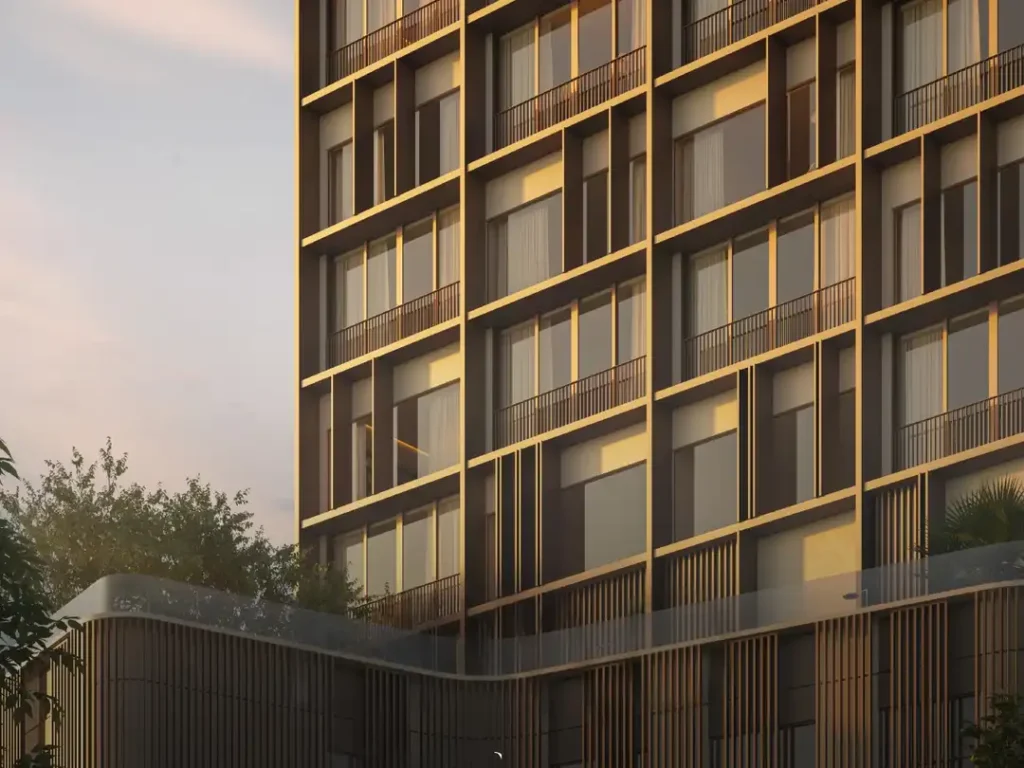 Fachada Etmo Jardins — apartamento 2-4 quartos, Em construção em Cerqueira César