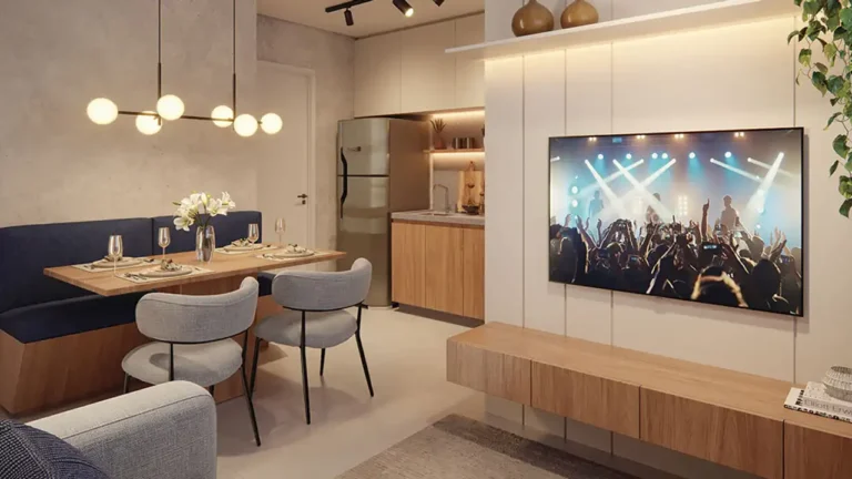 Apartamento 2 quartos Tatuapé — Living do Golden Life Tatuapé