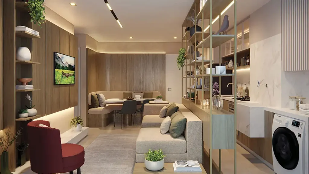 Golden Life Tatuapé Tatuapé, São Paulo — Living, apartamento 2 quartos 37-49m²