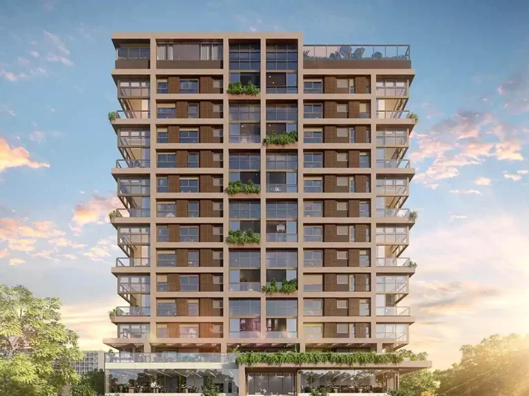 Fachada Art'Stone Smart - NR — apartamento 1 quartos, Em construção em Itaim Bibi