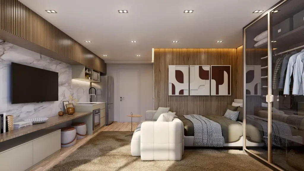 Living — Unique Fit Vila Mariana - Residencial (Conx SP), 1-2 quartos em Vila Mariana