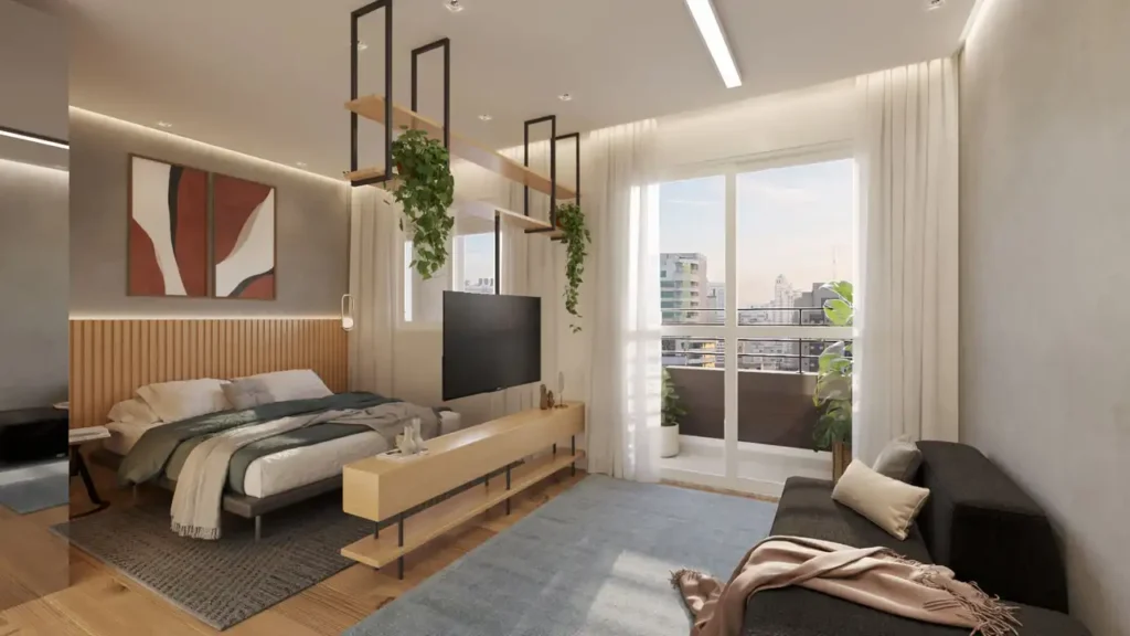 EVO Vila Clementino - Residencial Vila Clementino, São Paulo — Living, apartamento 1-3 quartos 27-73m²