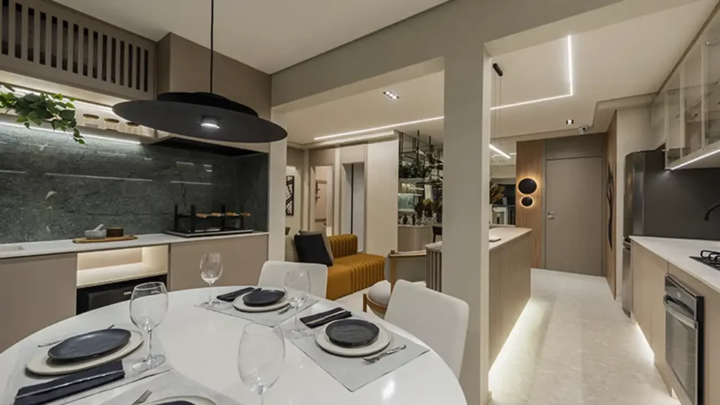 Grand Club Home Spaces Alto da Boa Vista - Residencial Alto da Boa Vista, São Paulo — Living, apartamento 1-3 quartos 26-68m²