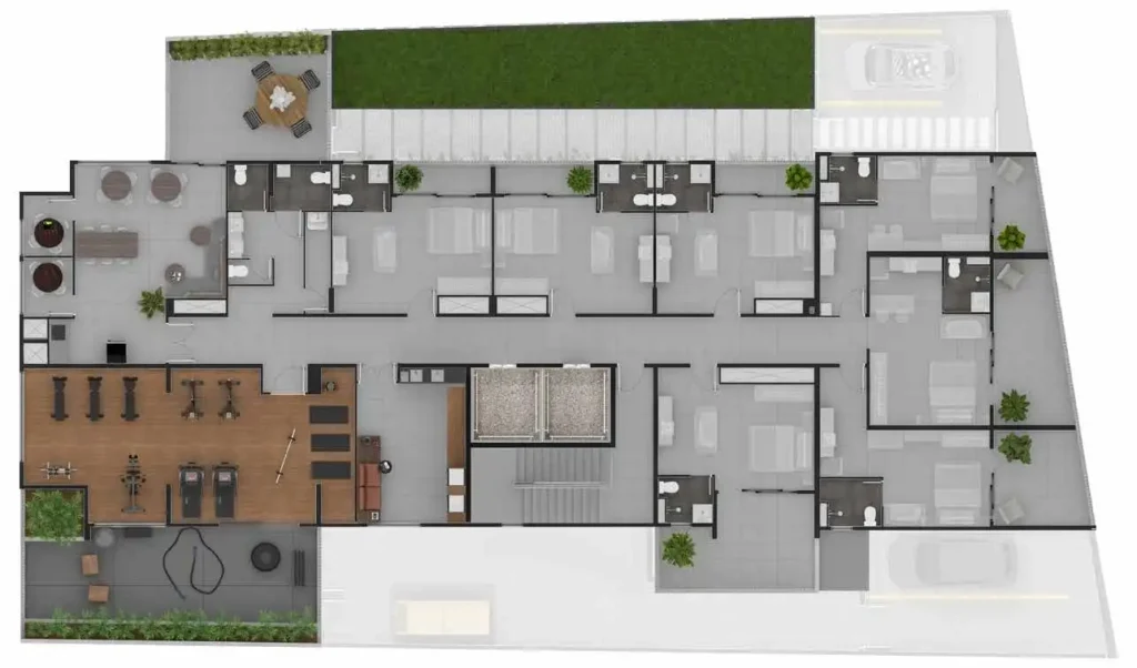 Implantação 1 condomínio Metroway - Residencial — 1-2 quartos em Vila Clementino