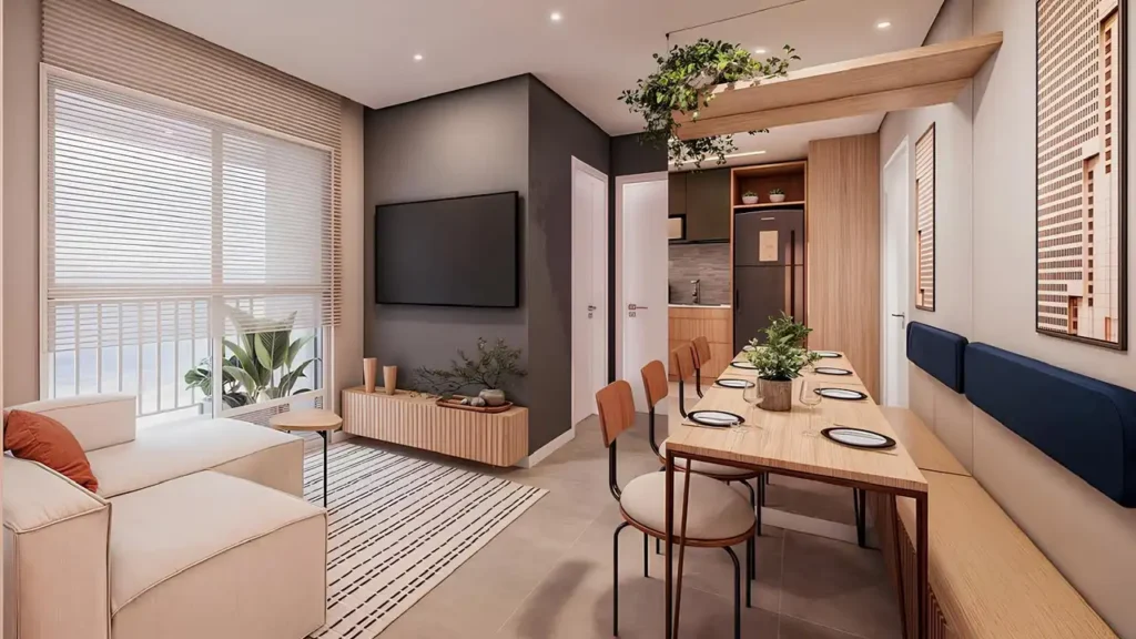 Oli Ipiranga - Residencial Ipiranga, São Paulo — Living, apartamento 1-2 quartos 27-39m²