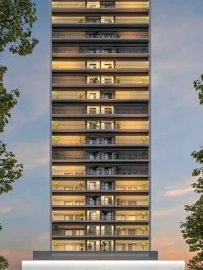 Fachada Vitacon Vila Olímpia - Residencial — apartamento 1 quartos, Em construção em Vila Olímpia