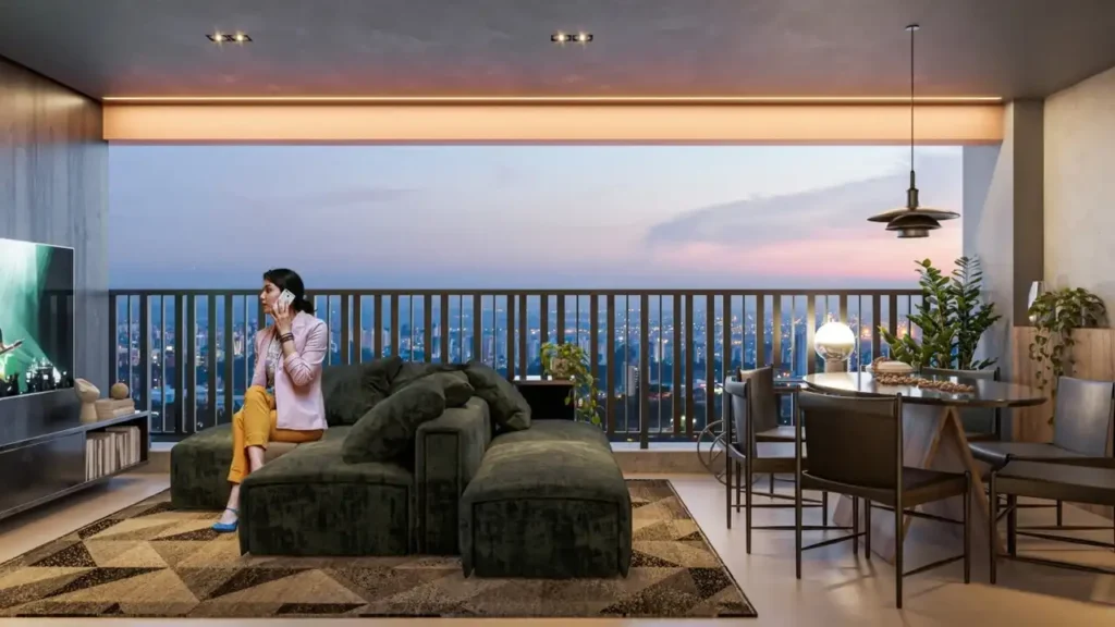 Living — Vitacon Vila Olímpia - Residencial (Vitacon), 1 quartos em Vila Olímpia