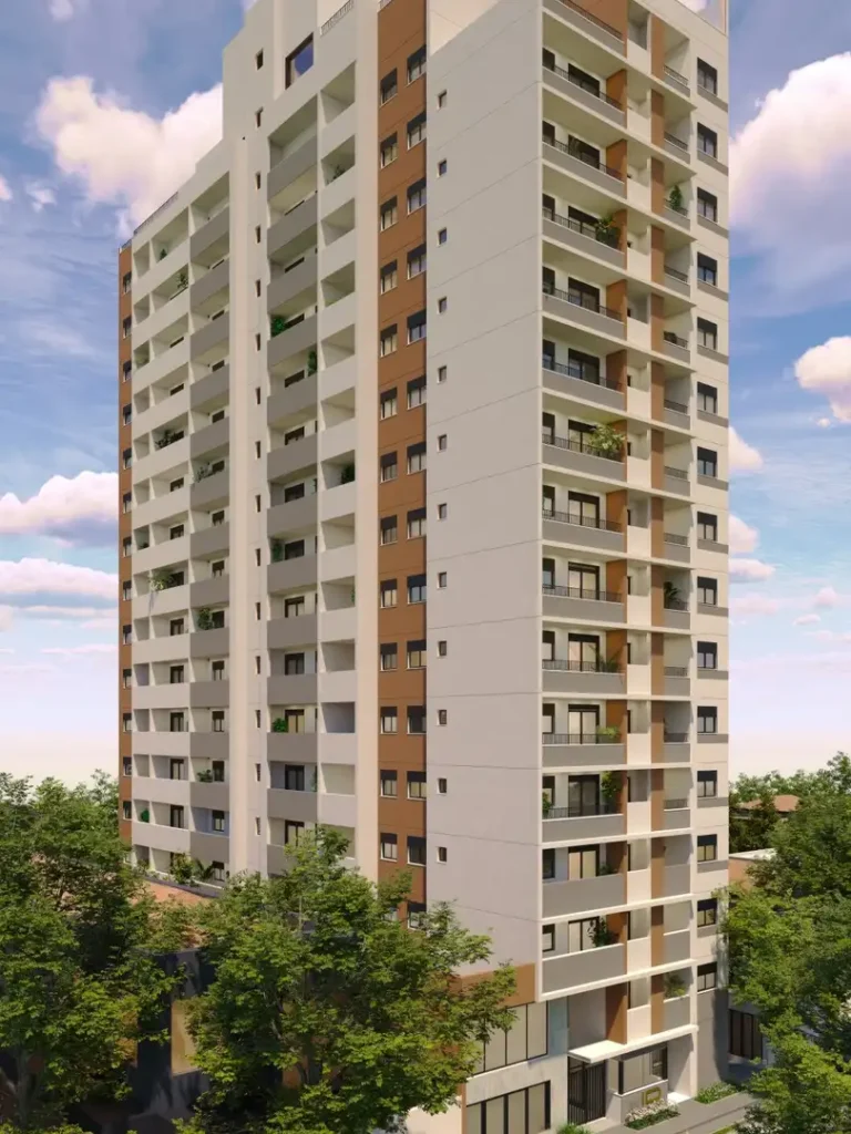 Apartamento 1-2 quartos Santo Amaro — Fachada do myID Adolfo Pinheiro - NR