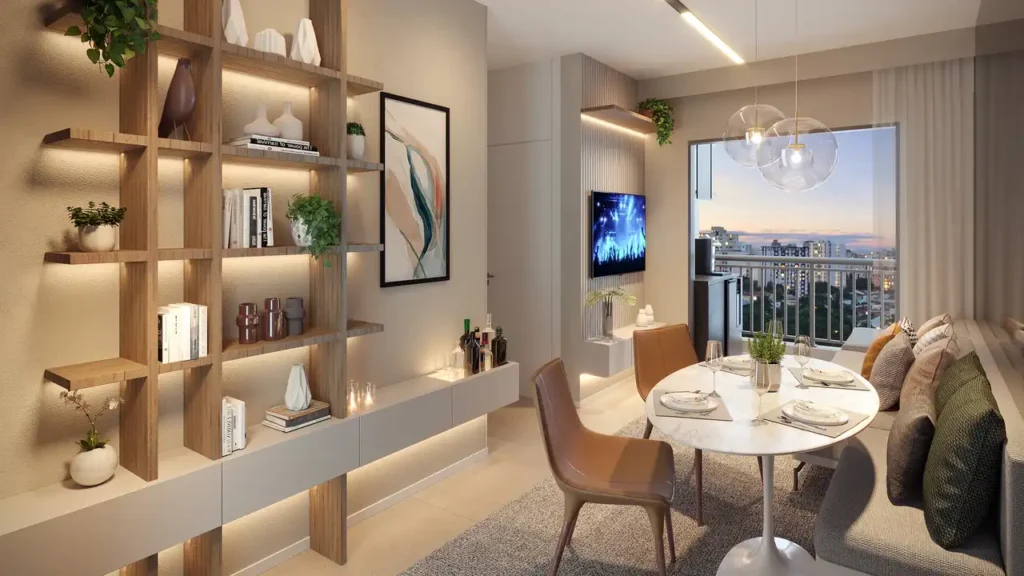 Living Marco Butantã Butantã — 1-2 quartos 30-44m², Engelux