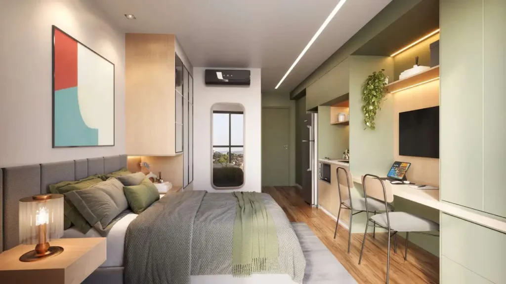 Dormitório Arch Nazaré Urban - NR Vila Dom Pedro I — 1 quartos 24-39m², Archtech
