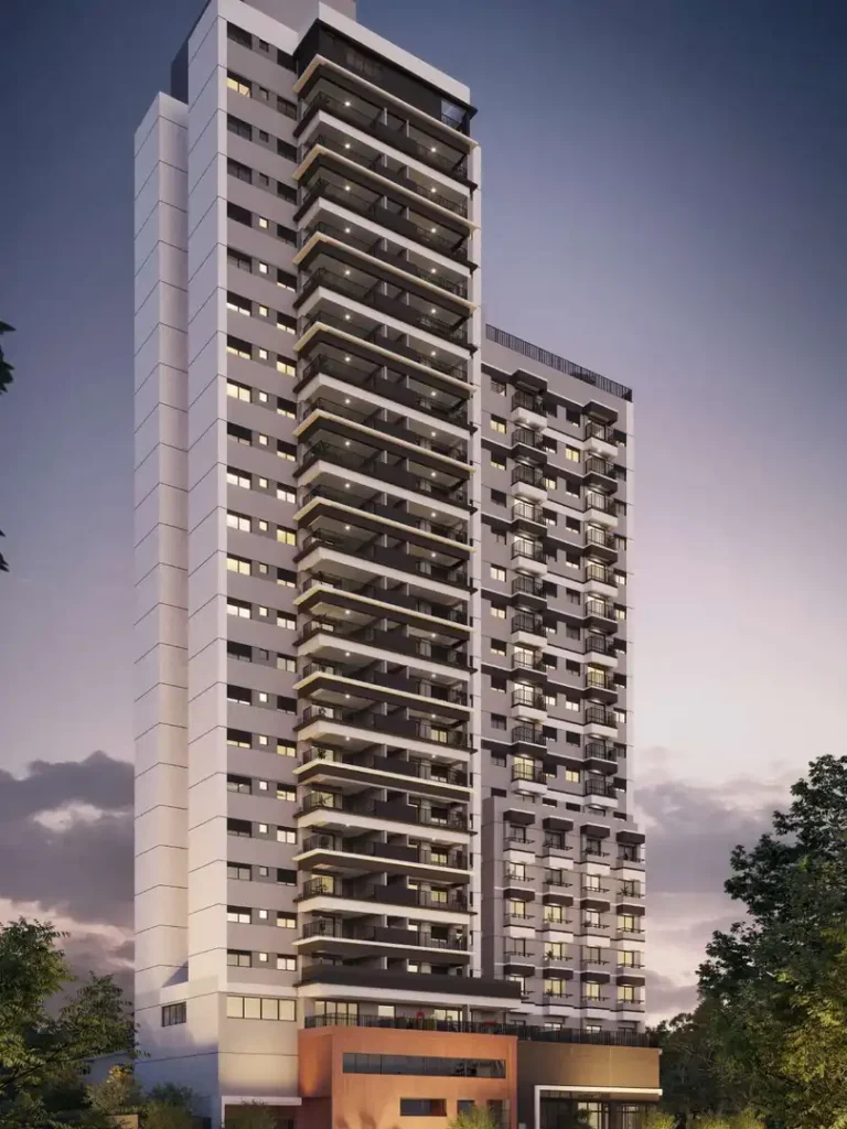Fachada Arch Nazaré Residence — apartamento 2-3 quartos, Em construção em Vila Dom Pedro I
